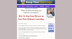 Desktop Screenshot of keepyourmarriage.com