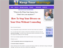 Tablet Screenshot of keepyourmarriage.com